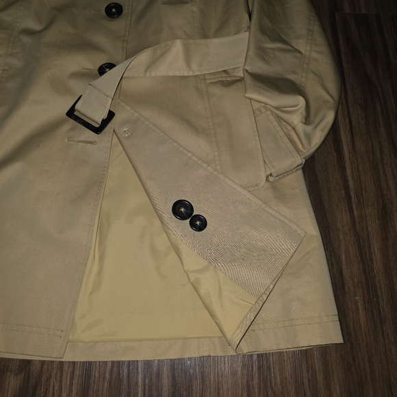 L.L. Bean Canyon Khaki Old Port Trench Coat Size Small Closet Staple Classic - Picture 9 of 11